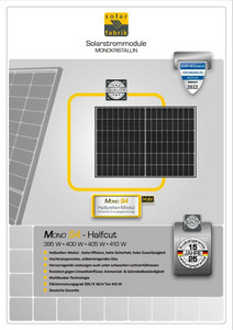 Produktdatenblätter Photovoltaik Module Solar Fabrik enerix