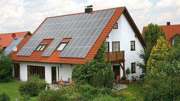 Solaranlage für ein Einfamilienhaus