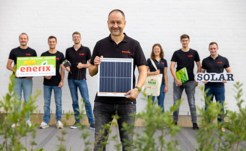 Das Vertriebsteam von enerix Regensburg.