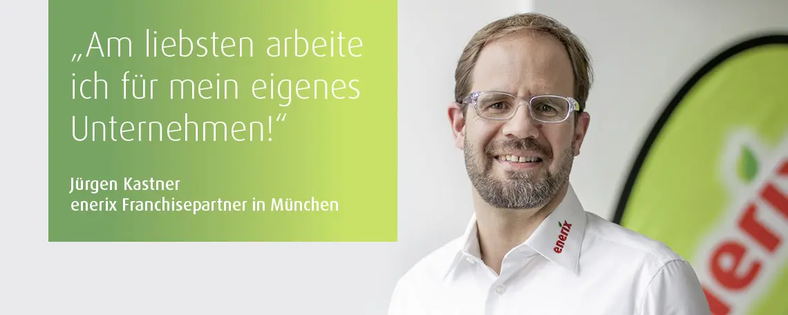 Der Geschäftsführer von enerix München einem enerix Franchisepartner