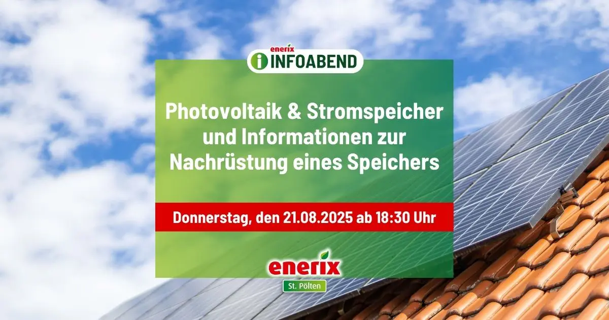 enerix Infoabend in St. Poelten am 21.08.2025