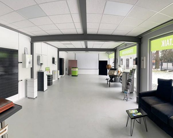 Dir Ausstellung von enerix Diepholz in deren Showroom.