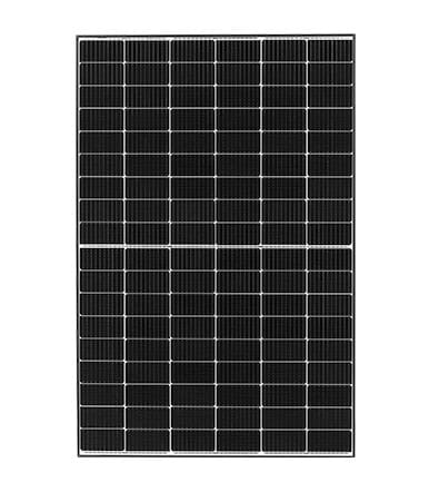 schwarzes glas-glas-solarmodul der firma bauer solar