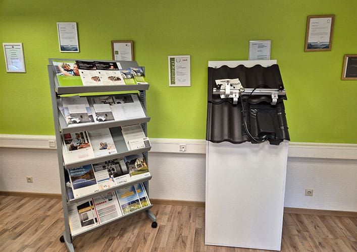 Der Ausstellungsraum von enerix Roth-Schwabach