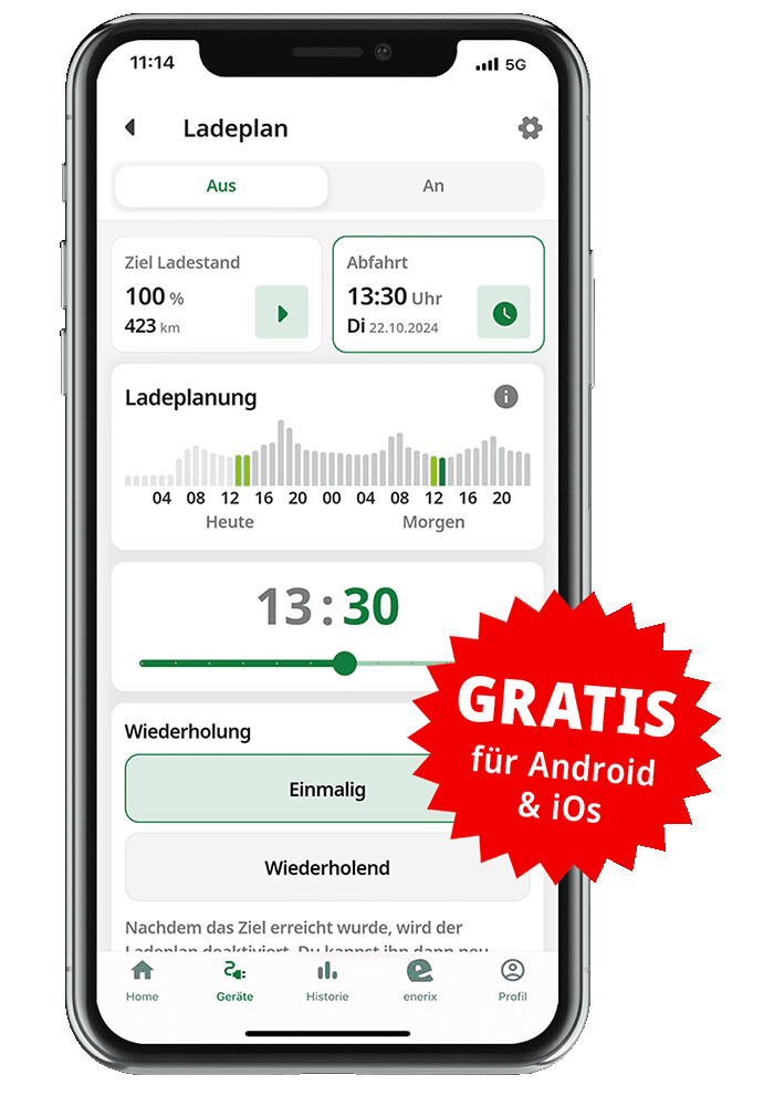 enerixControl Smartphone Mockup