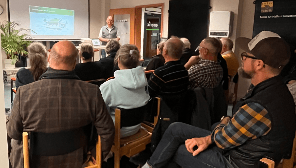 Ein Infoabend von enerix Westküste mit vielen Gästen.