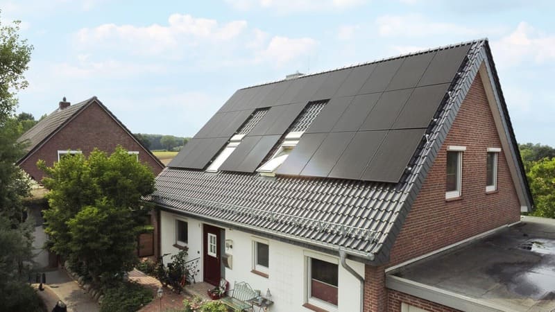 Solaranlage auf einem Hausdach in Hamm
