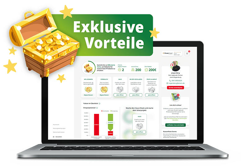 Ein Notebook auf dem enerixPilot zu sehen ist. 