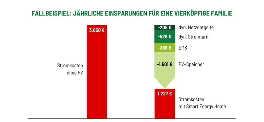 Einsparung mit dynamischen Netzentgelten - Beispiel