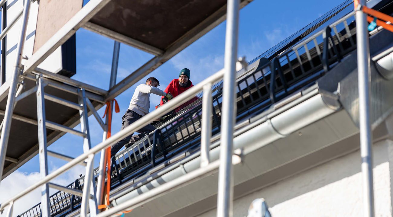 photovoltaik dachtmontage geruest 1