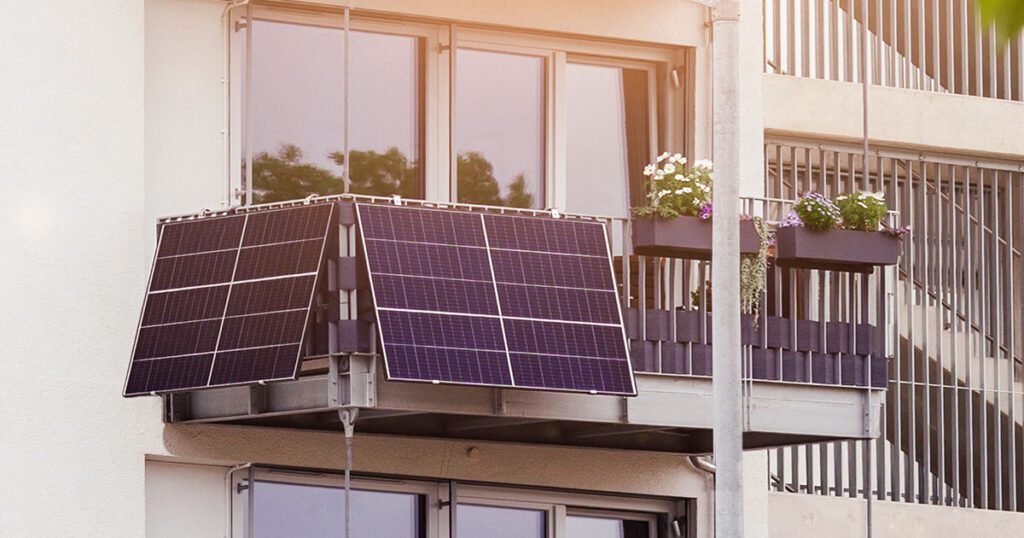 Balkonkraftwerk am Balkon