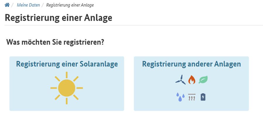 Schritt 1 Balkonkraftwerk anmelden