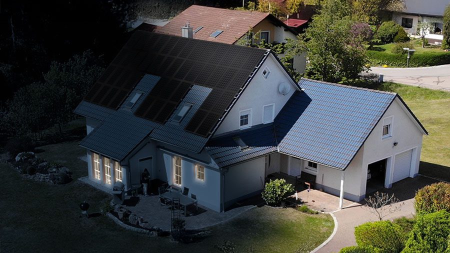 Stromspeicher Solarstrom Tag und Nacht